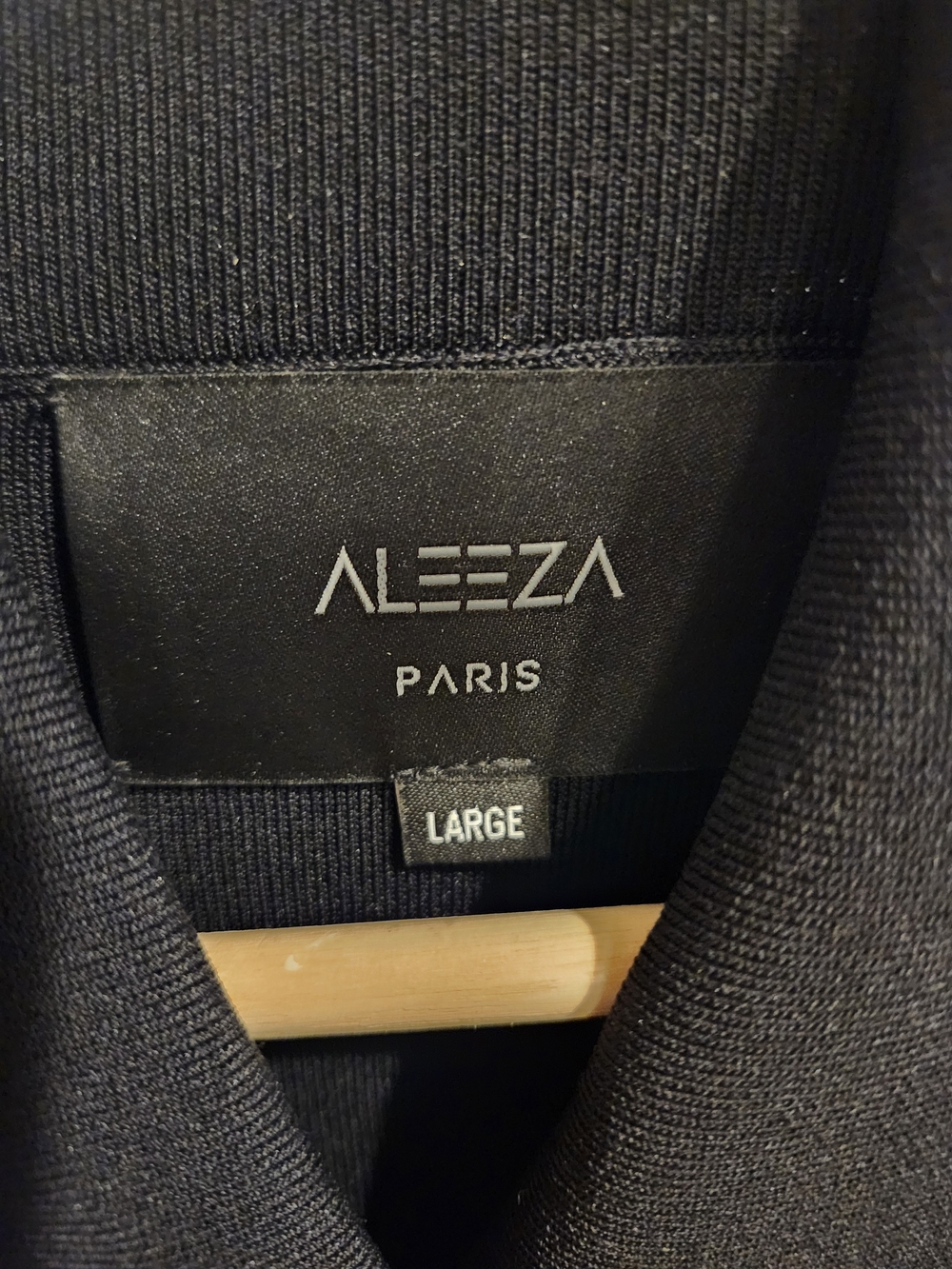 ALEEZA Paris Dolcetto Knit Blazer Dress Black Gold Buttons Large NWOT - Picture 4 of 6